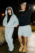 Shay(left) is 5'1 wearing small and Julian(right) is 5'4 wearing small
