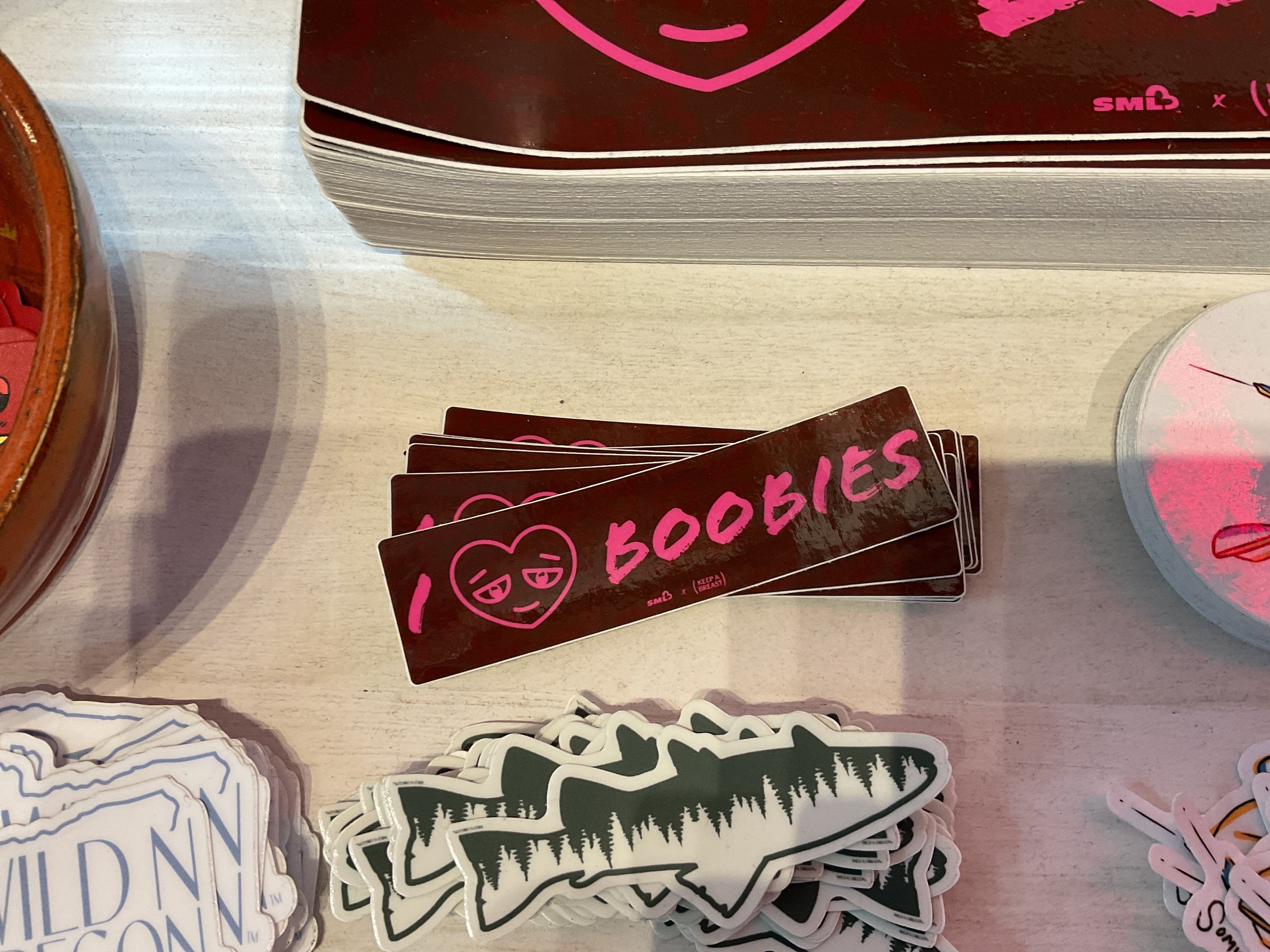 i love boobies bumper sticker