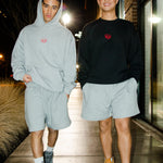 Danny(left) is 5'5 wearing medium and Julian(right) is 5'4 wearing medium