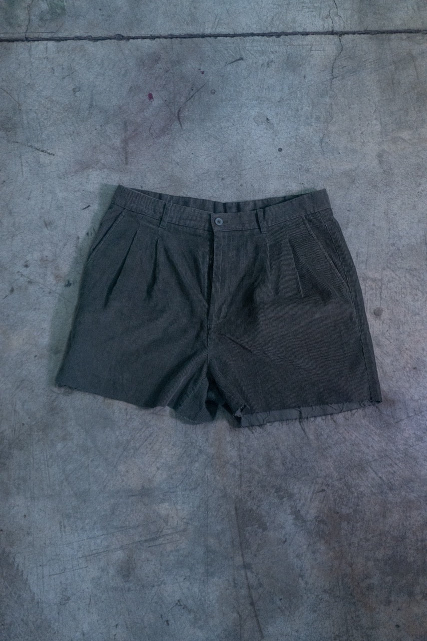 Green Corduroy Shorts