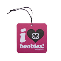 i love boobies! Air Freshener - Pink
