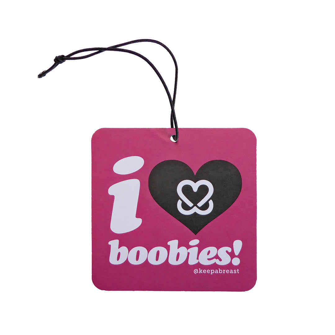 i love boobies! Air Freshener - Pink
