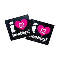 i love boobies! Black Sticker Pack