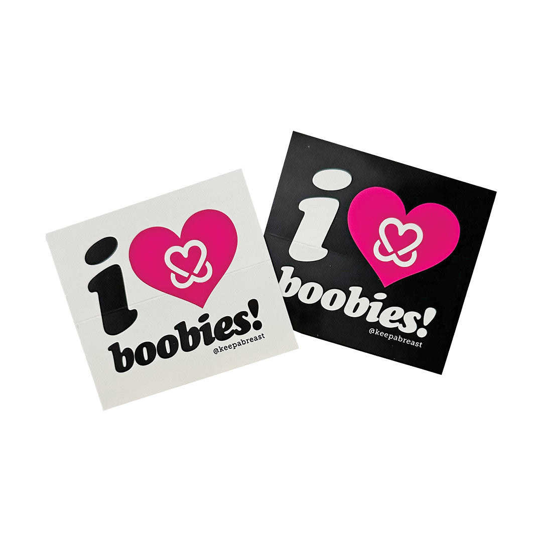i love boobies! Double Sticker Pack