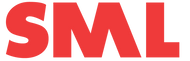 Red 'SML' letters on a white background